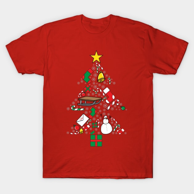 Christmas Tree T-Shirt by adrianserghie